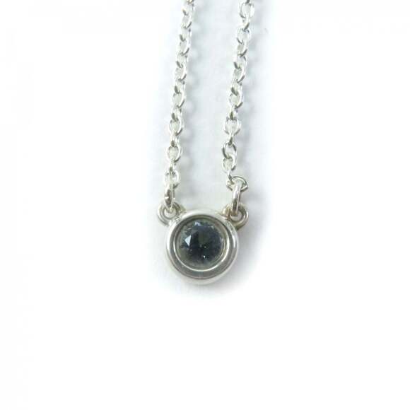 TIFFANY & Co. Tiffany Color by the Yard Aquamarine Pendant Elsa Peretti AG92...